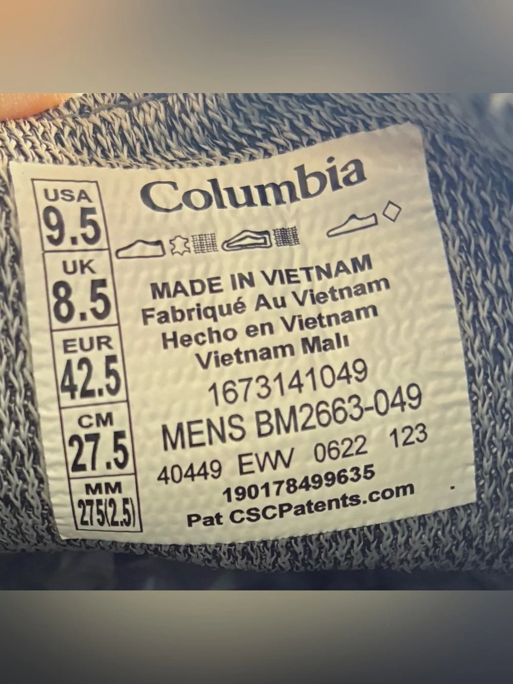Columbia Bahama Vent PFG Boat Shoes Beach Boating Fishing Gray Blue Size 9.5